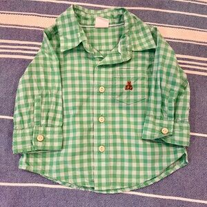 GAP Baby Green Plaid Shirt